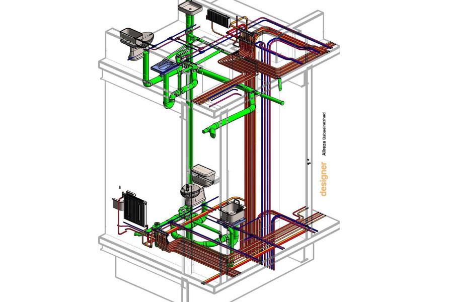 طراحی تأسیسات مکانیکی با نرم افزار رویت مپ
